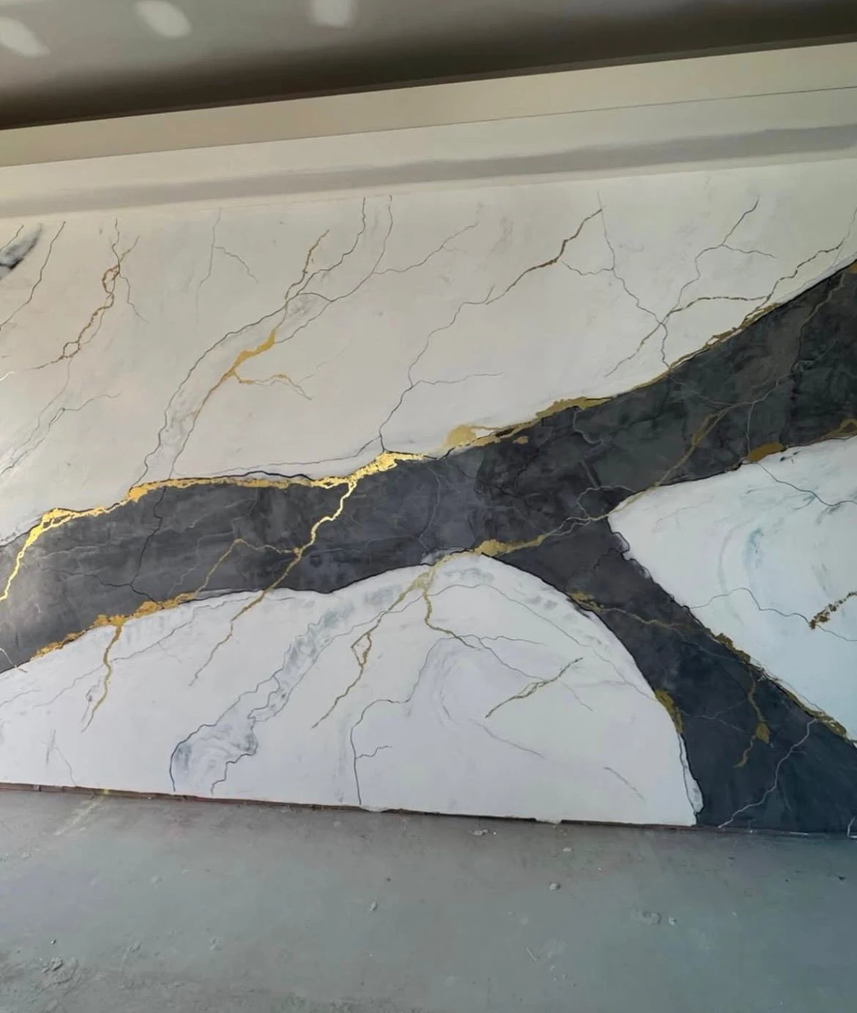 Venetian plaster finish