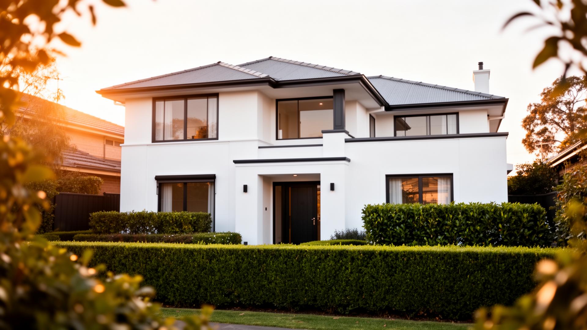 Freshly painted modern Melbourne home in Doncaster East